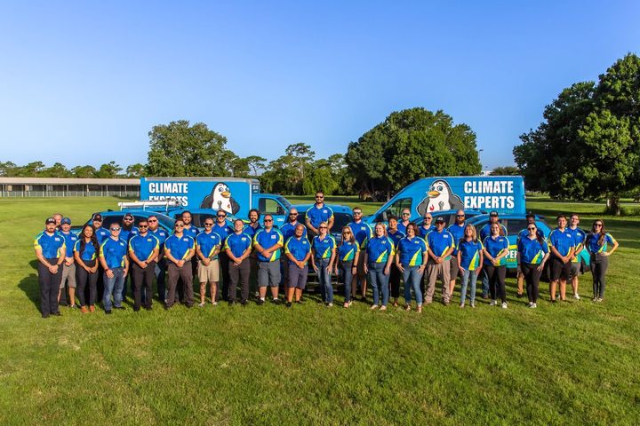 The Climate Experts Plumbing & Electric team with their fleet